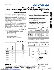 MAX968EUA+T datasheet pdf MAXIM - Dallas Semiconductor