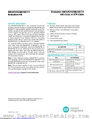 MAX96705COAXEVKIT datasheet pdf MAXIM - Dallas Semiconductor
