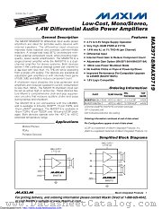 MAX9718AETB+T datasheet pdf MAXIM - Dallas Semiconductor