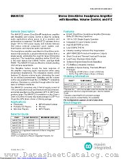 MAX9723AEBE+ datasheet pdf MAXIM - Dallas Semiconductor