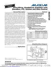 MAX9726BETP+T datasheet pdf MAXIM - Dallas Semiconductor