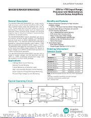 MAX9919FASA/V+T datasheet pdf MAXIM - Dallas Semiconductor