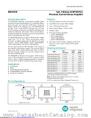 MAX9938FELT+G7 datasheet pdf MAXIM - Dallas Semiconductor
