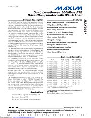 MAX9967BRCCQ+TD datasheet pdf MAXIM - Dallas Semiconductor