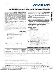 MAXQ61HA-2001+ datasheet pdf MAXIM - Dallas Semiconductor