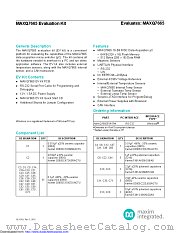 MAXQ7665EVKIT datasheet pdf MAXIM - Dallas Semiconductor