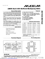 MX7528UQ/883B datasheet pdf MAXIM - Dallas Semiconductor