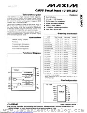 MX7543GKEWE+T datasheet pdf MAXIM - Dallas Semiconductor