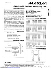 MX7545JN+ datasheet pdf MAXIM - Dallas Semiconductor