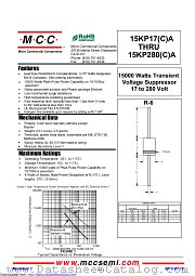 15KP64CA datasheet pdf Micro Commercial Components