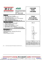 1N5342B datasheet pdf Micro Commercial Components