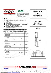 1N5914B3P datasheet pdf Micro Commercial Components