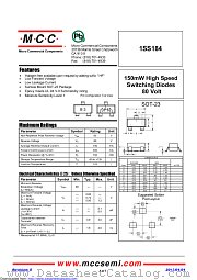 1SS184 datasheet pdf Micro Commercial Components