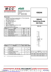 1SS244 datasheet pdf Micro Commercial Components