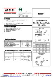 1SS294 datasheet pdf Micro Commercial Components