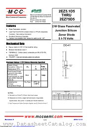 2EZ68D5 datasheet pdf Micro Commercial Components