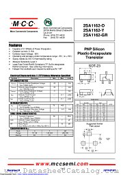 2SA1162-O datasheet pdf Micro Commercial Components