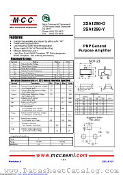 2SA1298-O datasheet pdf Micro Commercial Components