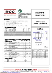 2SA1797-Q datasheet pdf Micro Commercial Components