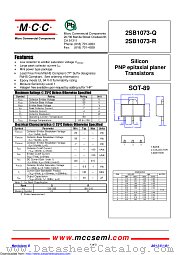 2SB1073-Q datasheet pdf Micro Commercial Components