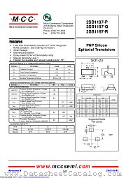 2SB1197-R datasheet pdf Micro Commercial Components