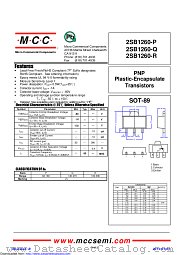2SB1260-P datasheet pdf Micro Commercial Components