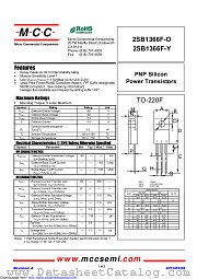 2SB1366F-O datasheet pdf Micro Commercial Components