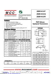 2SB1412-R datasheet pdf Micro Commercial Components