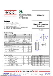 2SB647L-D datasheet pdf Micro Commercial Components