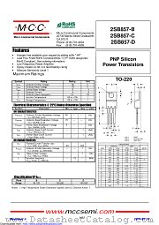 2SB857-D datasheet pdf Micro Commercial Components