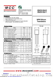 2SC2120-O datasheet pdf Micro Commercial Components