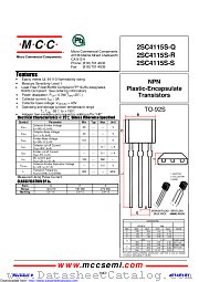 2SC4115S-S datasheet pdf Micro Commercial Components