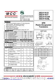 2SC4116-Y datasheet pdf Micro Commercial Components