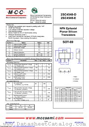2SC4548-E datasheet pdf Micro Commercial Components