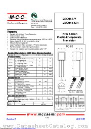 2SC945-GR datasheet pdf Micro Commercial Components