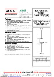 30KP78CA datasheet pdf Micro Commercial Components