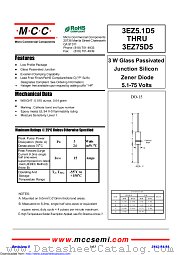 3EZ18D5 datasheet pdf Micro Commercial Components