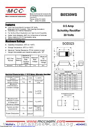 B0530WS datasheet pdf Micro Commercial Components