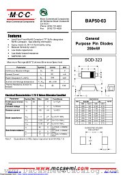 BAP50-03 datasheet pdf Micro Commercial Components
