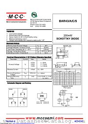 BAR43A datasheet pdf Micro Commercial Components