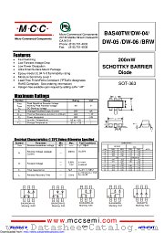 BAS40DW-06 datasheet pdf Micro Commercial Components
