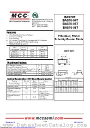 BAS70-06T datasheet pdf Micro Commercial Components