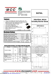BAT54L datasheet pdf Micro Commercial Components
