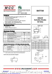 BAT720 datasheet pdf Micro Commercial Components