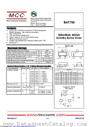 BAT750 datasheet pdf Micro Commercial Components