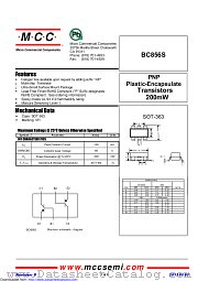 BC856S datasheet pdf Micro Commercial Components