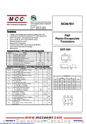 BC857BV datasheet pdf Micro Commercial Components