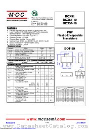 BCX51-10 datasheet pdf Micro Commercial Components
