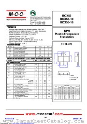 BCX56-10 datasheet pdf Micro Commercial Components