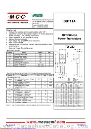 BUT11A datasheet pdf Micro Commercial Components